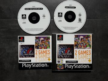 PS1 - 2 Games - Gran Turismo Motortoon Grand Prix 2 beschikbaar voor biedingen