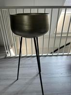 Een goud kleurige bloembak, Ophalen of Verzenden, Nieuw, Rond, Minder dan 25 cm