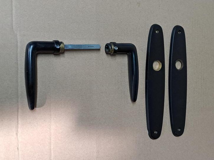 Te koop Krukstel Deurkrukken set, Doe-het-zelf en Verbouw, Hang- en Sluitwerk, Zo goed als nieuw, Klink of Kruk, IJzer, Verzenden