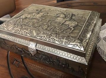 Groot Blik Gigantische maat koektrommel Vintage Nr.23 jdu beschikbaar voor biedingen