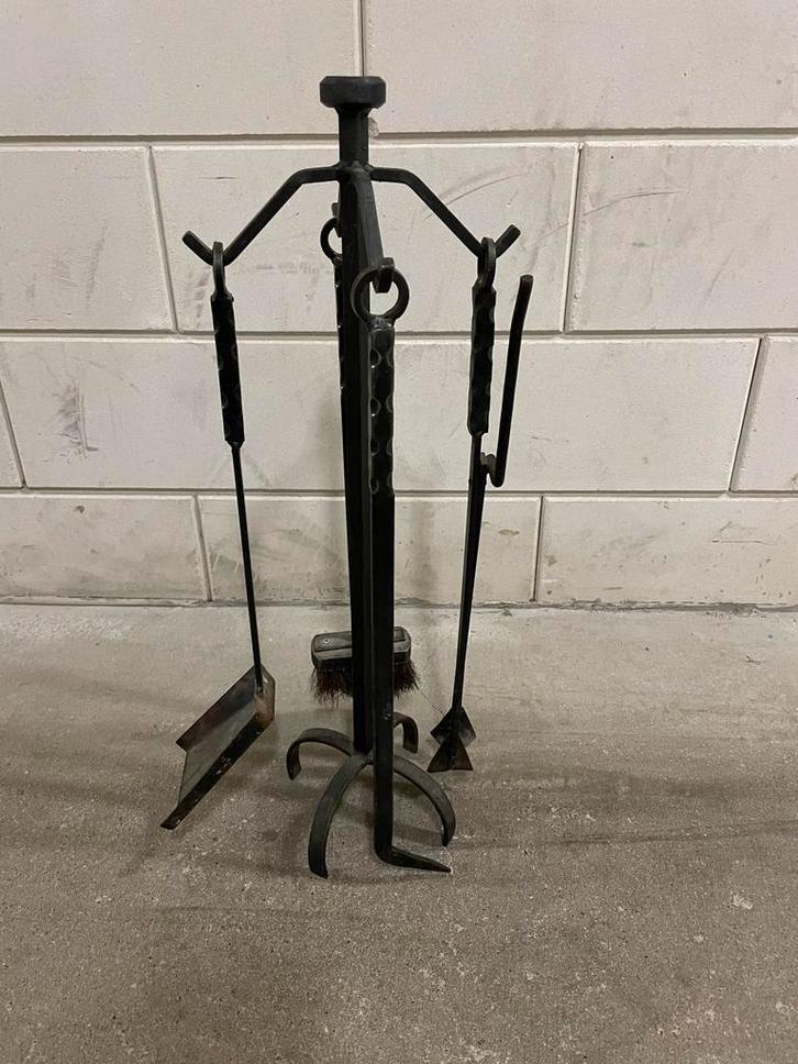 Smeedijzeren Haardstel - Compleet, Huis en Inrichting, Haarden, Gebruikt, Houthaard, Ophalen