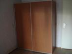 Hang / Legkast met schuifdeuren, Huis en Inrichting, Kasten | Kledingkasten, Ophalen, Gebruikt, Teakhout, Met hangruimte