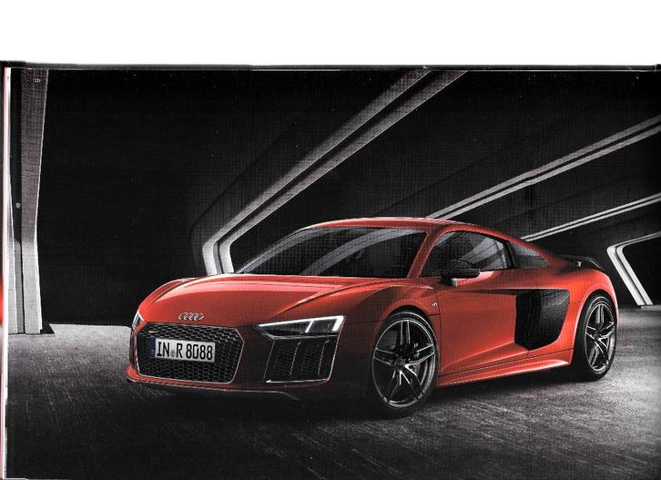 AUDI R8,  2018, Boeken, Auto's | Folders en Tijdschriften, Zo goed als nieuw, Audi, Ophalen of Verzenden