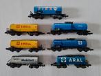 7 N-spoor 4-assige ketelwagons