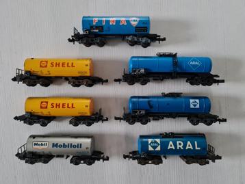 7 N-spoor 4-assige ketelwagons  beschikbaar voor biedingen