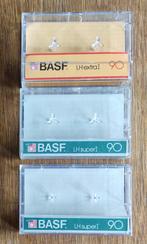 3 lege cassettebanddoosjes  BASF 90 LHsuper I, Cd's en Dvd's, Cassettebandjes, Ophalen of Verzenden, Gebruikt