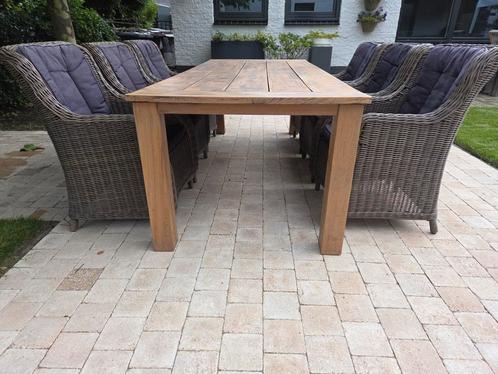 platinum tuinset zwaar kwaliteit, Tuin en Terras, Tuinsets en Loungesets, Gebruikt, Wicker, 6 zitplaatsen, Ophalen