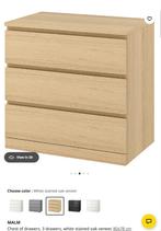 Ikea MALM set of drawers, Ophalen, Gebruikt, 50 tot 100 cm, 3 of 4 laden