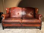 Orginele Lounge Atelier Bank Schapenleer antiek geleefd, Huis en Inrichting, Banken | Bankstellen, Gebruikt, 150 tot 200 cm, Tweepersoons