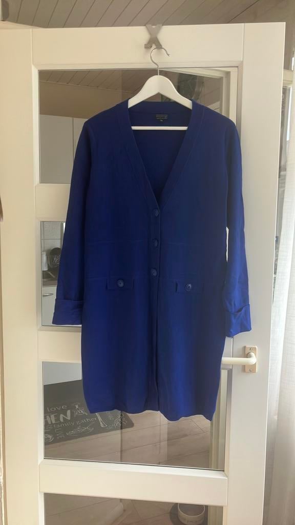 Bloomings mooi kobalt blauw lang kwaliteits vest mt XL, Kleding | Dames, Truien en Vesten, Ophalen of Verzenden, Zo goed als nieuw