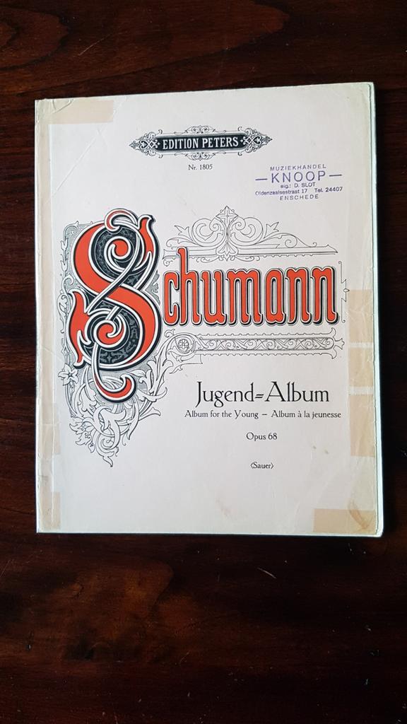 Schumann  piano opus  68 Jugend Album, Gebruikt, Klassiek, Ophalen of Verzenden, Artiest of Componist