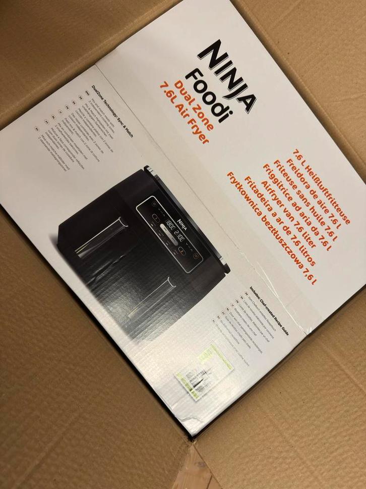 Ninja Foodi Dual Zone Airfryer 7.6L, Witgoed en Apparatuur, Frituurpannen, Nieuw, 4 liter of meer, Duo-friteuse, Ophalen