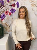 Knit Sweater Button - Studio Present Zwanenburg, Kleding | Dames, Maat 38/40 (M), Beige, Nieuw, Ophalen of Verzenden