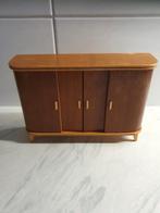 Antieke houten poppenhuis meubeltjes  jaren 50, 4 delig, Antiek en Kunst, Ophalen of Verzenden