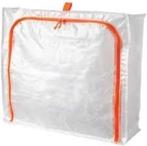 Ikea opbergtas met oranje rits, Ophalen of Verzenden, Zo goed als nieuw