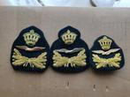 3 luchtmacht emblemen, Verzamelen, Verzenden, Luchtmacht, Nederland, Embleem of Badge