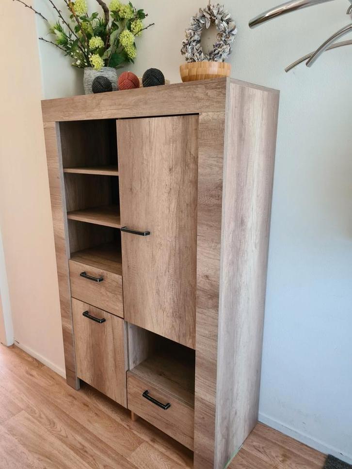 Wandkast, barkast, buffetkast, opbergkast, deurtjes en lades, Huis en Inrichting, Kasten | Dressoirs, Gebruikt, 100 tot 150 cm
