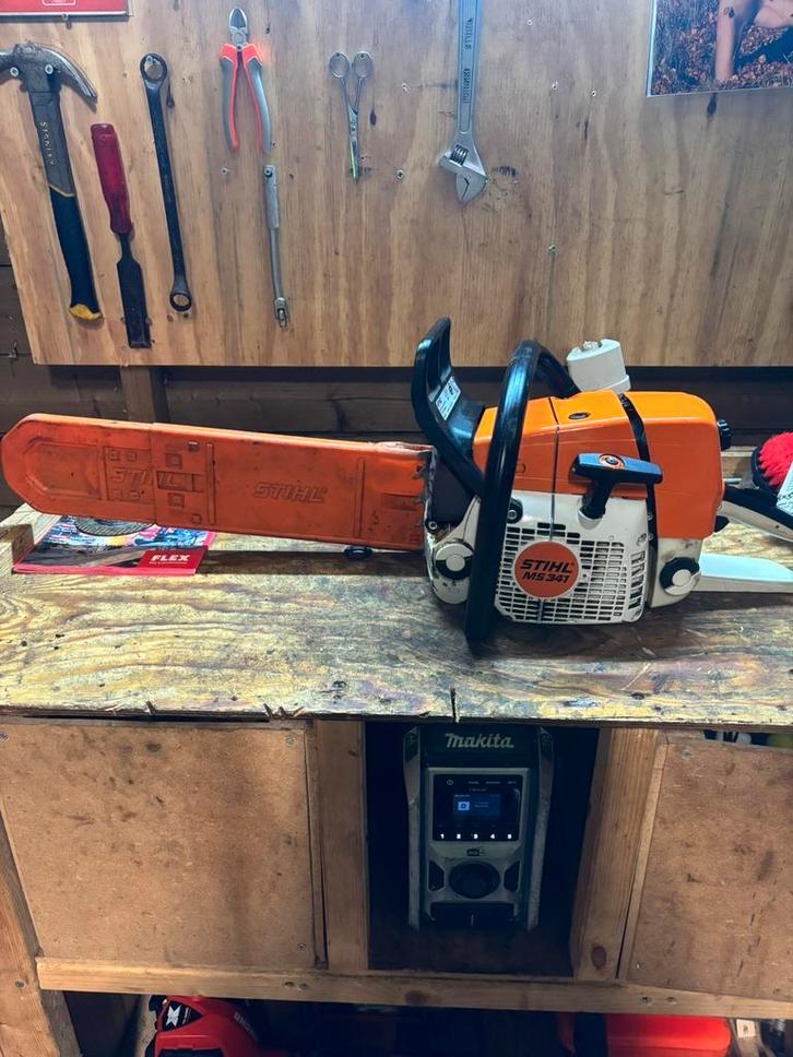 Stihl ms 341 hele nette, Tuin en Terras, Hand-tuingereedschap, Zo goed als nieuw, Ophalen