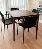 Arco slim eettafel 90x90 cm Eiken Morado, Huis en Inrichting, Ophalen, 50 tot 100 cm, Zo goed als nieuw, Vijf personen of meer