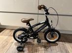 Amigo BMX 12” inch kinderfiets met zijwieltjes Zwart jongens, Ophalen, Gebruikt, 14 inch of minder, Handrem