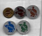 DROSTE CHOCOLADE HAARLEM GEREATEERDE SPELDEN, Verzamelen, Speldjes, Pins en Buttons, Ophalen of Verzenden, Gebruikt, Overige onderwerpen