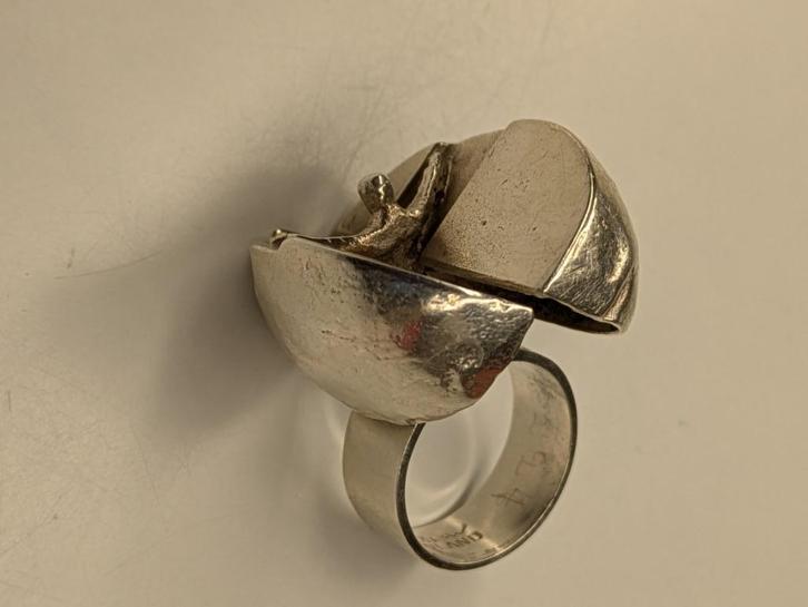 Lapponia "Icarus" zilveren ring door Björn Weckström, Sieraden, Tassen en Uiterlijk, Ringen, Zo goed als nieuw, Dame, Zilver, Zilver