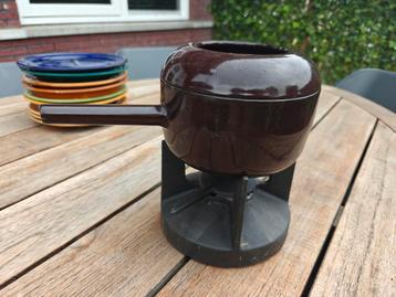 Vintage gietijzeren fonduepan set - Cast Iron France beschikbaar voor biedingen