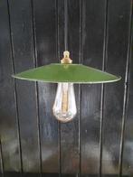 Groene Geëmailleerde Schoenmakerslamp / Schotellamp - Frans, Ophalen of Verzenden, Nieuw, Minder dan 50 cm