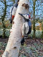 grote bonte specht keramiek raku vogel, Antiek en Kunst, Ophalen of Verzenden