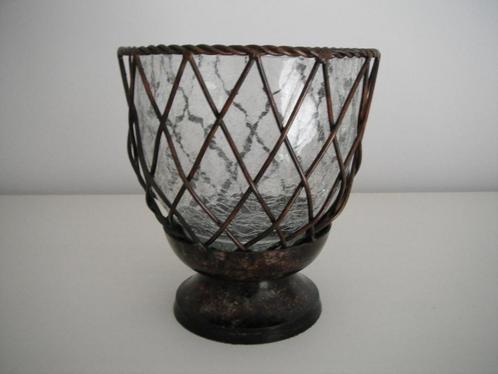 Mooi sfeervol windlicht (NIEUW!), Huis en Inrichting, Woonaccessoires | Kandelaars en Kaarsen, Nieuw, Minder dan 25 cm, Ophalen of Verzenden