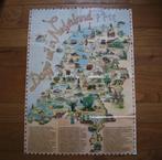 Oude poster dagje uit in nederland Libelle landkaart, Gelezen, Ophalen of Verzenden, Landkaart, 1800 tot 2000