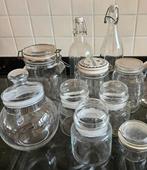 Glazen diverse pot, weck, fles, Ophalen of Verzenden, Zo goed als nieuw, Glas, Pot, Bus of Blik