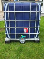 IBC container 1000 liter blauw anti-alg - gespoeld, Tuin en Terras, Regentonnen, Ophalen, Kunststof, -, Zo goed als nieuw