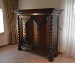 Prachtige Oude Houten Rankenkast, Antiek en Kunst, Antiek | Meubels | Kasten, Ophalen
