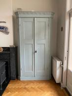 Antieke houten grenen wandkast, Huis en Inrichting, Ophalen, 200 cm of meer, Met hangruimte, Zo goed als nieuw