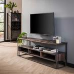 tv meubel Teca 160 cm NIEUW, Nieuw, 150 tot 200 cm, Minder dan 100 cm, 25 tot 50 cm