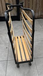 Inklapbaar bed - Nieuwstaat - 1 maand oud!, Ophalen, 90 cm, Eenpersoons, Zwart