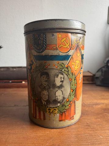 Oude Bevrijdingsblik - Brocante Verzamelobject beschikbaar voor biedingen