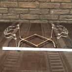 Oude verstelbare borden- of schaalhouder, Ophalen, Overige materialen, Gebruikt, Schaal