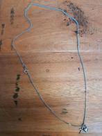 Zilveren ketting met hanger hartje en kruisje, Met hanger, Onbekend, Ophalen of Verzenden, Zo goed als nieuw
