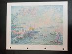 Paul Signac haven Rotterdam offset prent 1963, Antiek en Kunst, Verzenden