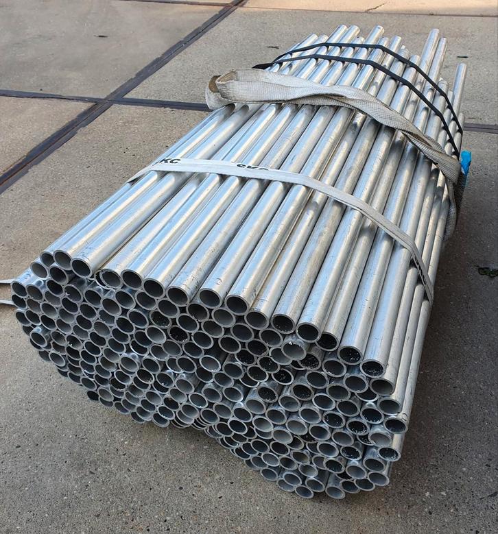 Aluminium buis diameter 33mm wanddikte 3,3 mm 27st 1160mm, Doe-het-zelf en Verbouw, Buizen en Afvoer, Gebruikt, Overige typen