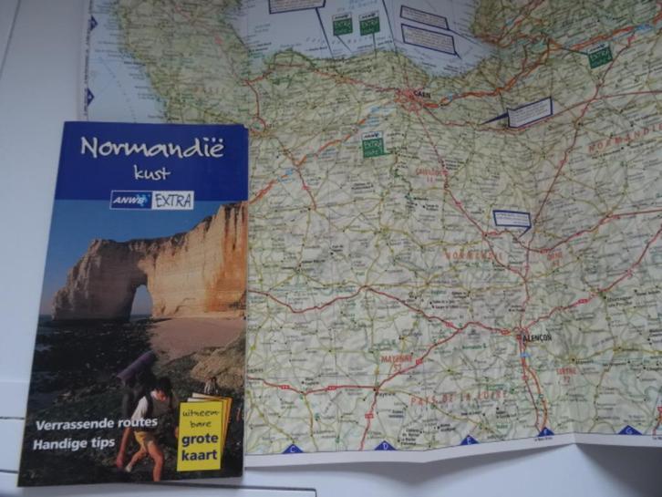 anwb extra reisgids Normandie , met de landkaart, Boeken, Reisgidsen, Reisgids of -boek, Europa, ANWB, Ophalen of Verzenden