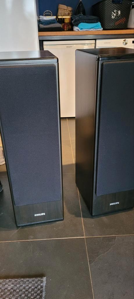 philips fb 820, Audio, Tv en Foto, Luidsprekers, Gebruikt, Front, Rear of Stereo speakers, Philips, Ophalen