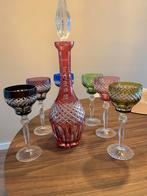 Antieke Loodkristallen Glazen & Karaf, Antiek en Kunst, Antiek | Glas en Kristal, Ophalen