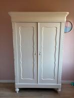 Biedermeier Meidenkast - Wit - Brocante, Huis en Inrichting, Kasten | Kledingkasten, Ophalen, Gebruikt, 100 tot 150 cm, 150 tot 200 cm