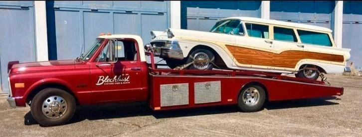 Chevrolet C30 1968 oprijwagen LPG ambulance C10 C20 apk vrij, Auto's, Oldtimers, Particulier, Chevrolet, LPG, Handgeschakeld, Rood