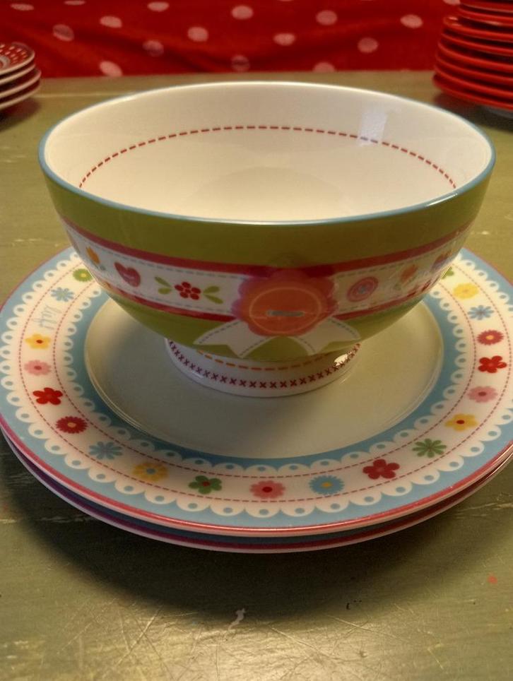 Lief! Servies, Huis en Inrichting, Keuken | Servies, Zo goed als nieuw, Bord(en), Overige stijlen, Aardewerk, Ophalen of Verzenden