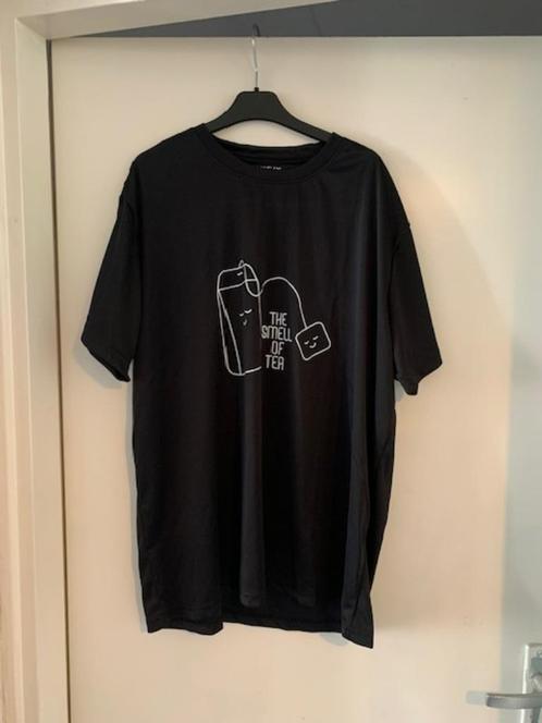 Zwarte T-shirt van Shein. Maat XXL, Kleding | Dames, T-shirts, Zo goed als nieuw, Maat 46/48 (XL) of groter, Zwart, Korte mouw