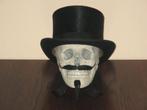 unieke Schedel REPLICA, Skull mens met snor, sik & hoge hoed, Ophalen of Verzenden